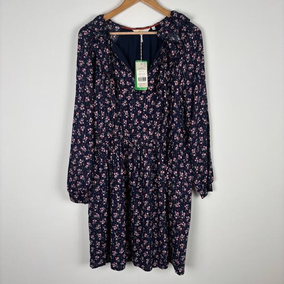 NWT Boden Metallic Frill Long Sleeve Dress 12 US - Picture 4 of 10